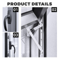 Casement Windows Aluminum Frames Double Soundproof Glazed